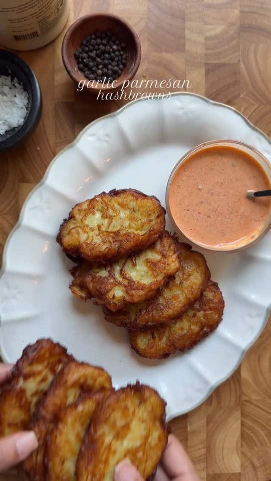 Garlic parmesan hashbrown
