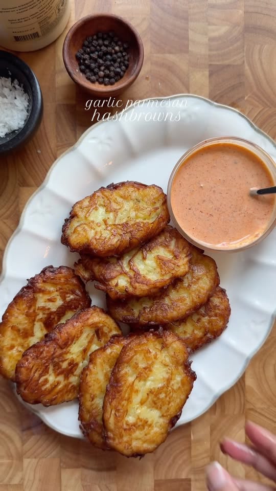 Garlic parmesan hashbrown