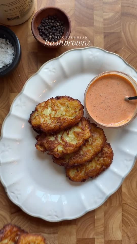 Garlic Parmesan hashbrowns