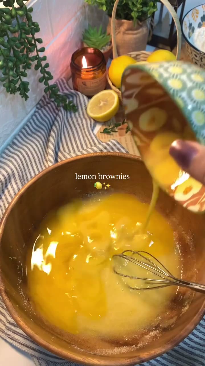 Zitronen-Brownies