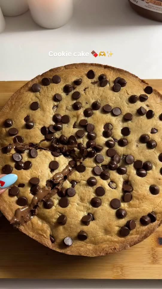 Brown-Butter-Keks-Kuchen mit Nutella und Biscoff