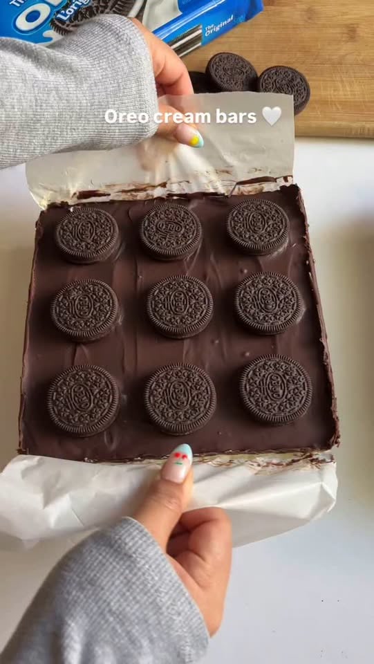 Oreo-Creme-Riegel ohne Backen