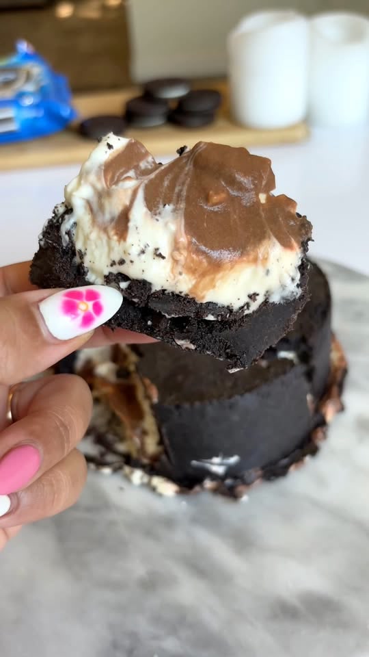 Umgedrehter Oreo-Cheesecake ohne Backen