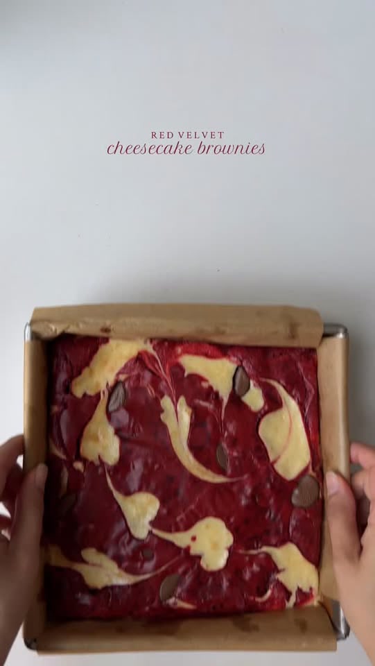 Red velvet cheesecake brownies