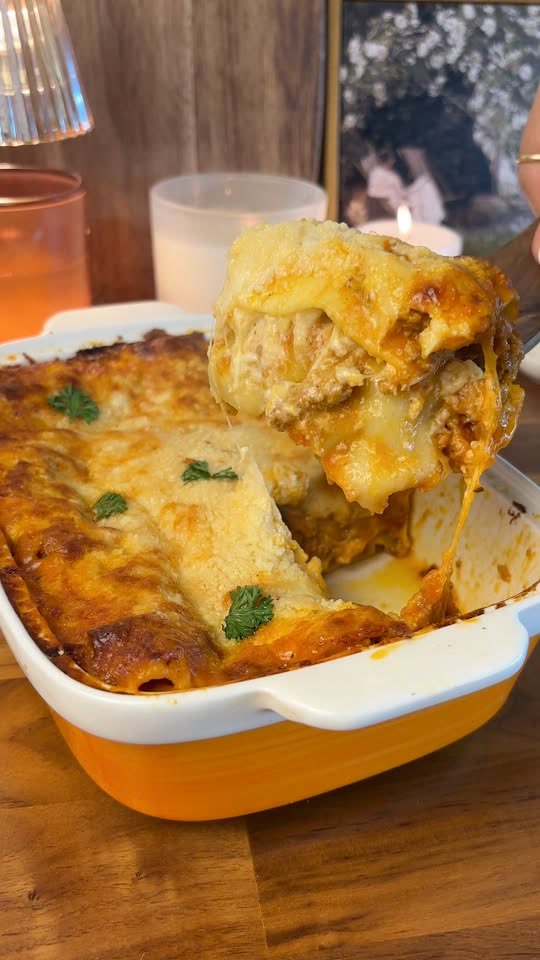 Vodka-Sauce-Lasagne mit Bechamel